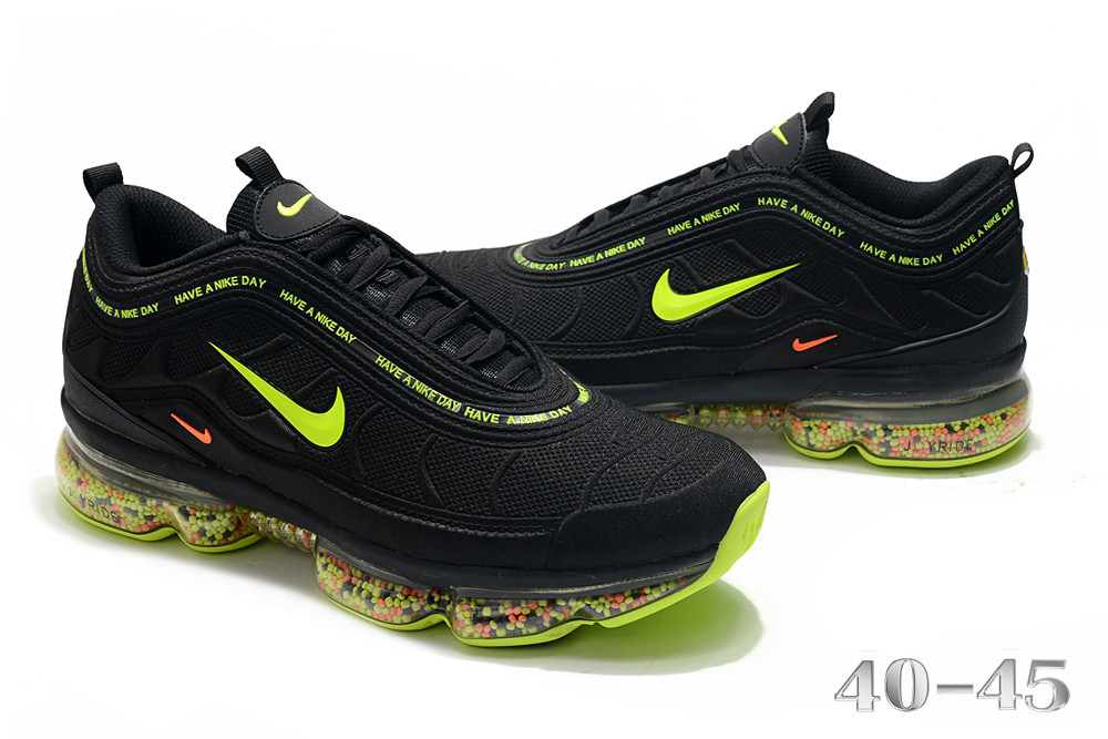 2020 Men Nike Air Max TN 97 Black Green - Click Image to Close